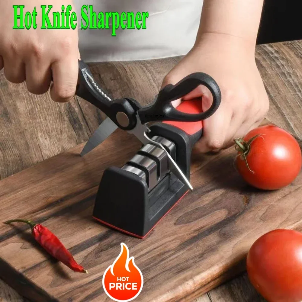 Knife sharpener Kitchen knives sharpening stone Level 3 Quick sharpening tool Restaurant accessories