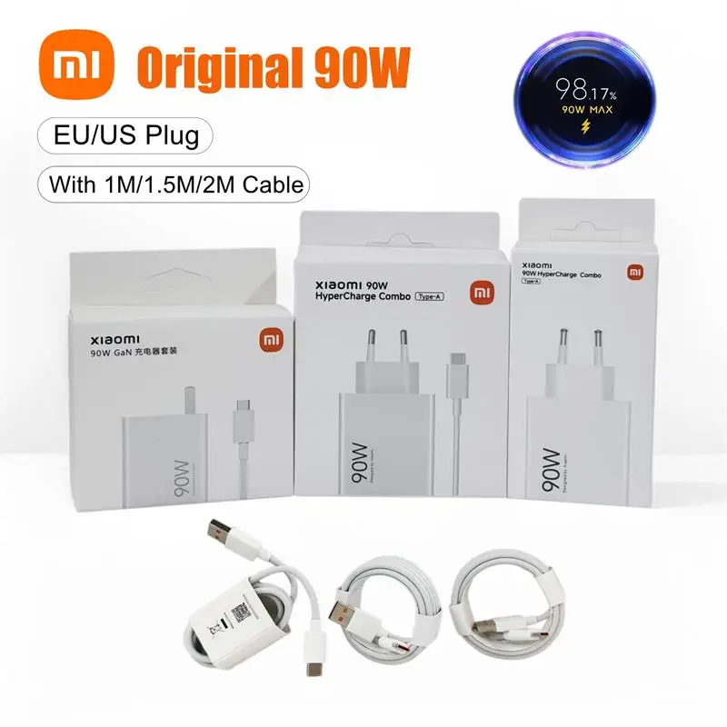 Enhanced Product Title: High-Speed 90W Turbo Charger with USB Type-C Cable