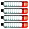 2x LED أبيض أحمر باب المجاملة ضوء ل تشيفي سيلفرادو 1500 2500 3500 97-20 هامر H2 03-09 جي إم سي يوكون 95-06 15021517 15021518