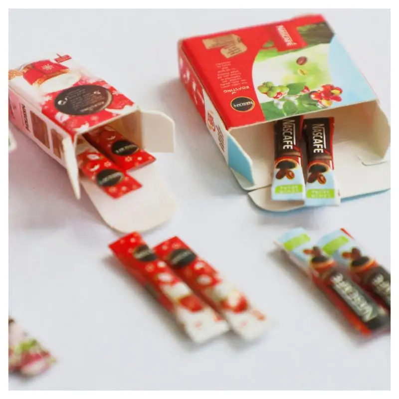 NEW  1/6 1/12 Scale Dollhouse Miniature Coffee Beverage for Blyth OB11 BJD Play Toys Accessories DIY Earring 2