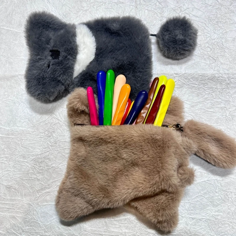 

Кошелек для монет белка Коала 1 шт., маленький плюшевый бумажник на молнии с ремешком, милая сумка для хранения мелких предметов с подвеской для студентов, девочек