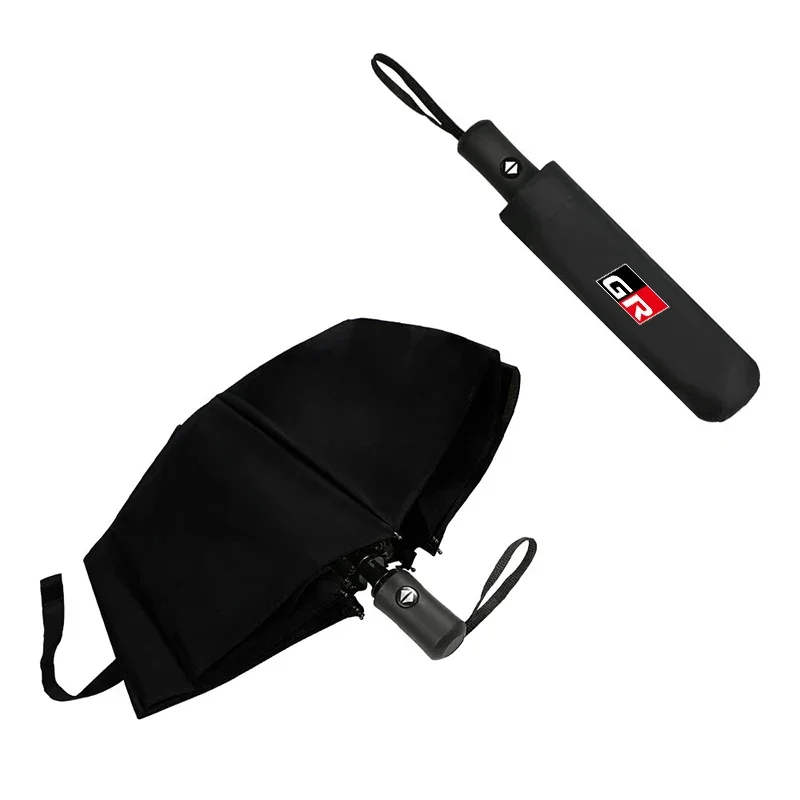 For GR SPORT Toyota YARiS Supra Corolla Prius Harrier Camry Tacoma RZ Car Fully Automatic Folding Umbrella Sunshade Accessories