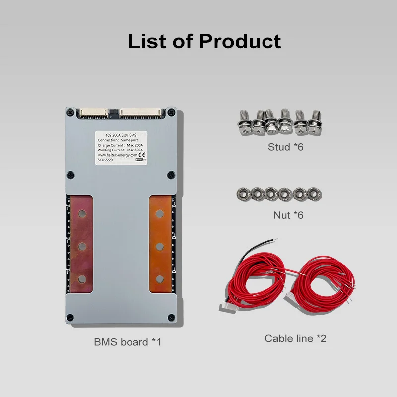 bms 48v 16s lifepo4/Lipo 16s 60v with balance 30a 50a 80a 100a 120a 160a 200a 25