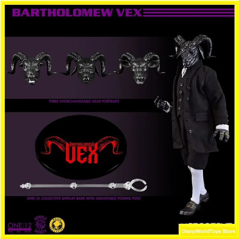 100% Originale Mezco Toyz One:12 Collective Rumble Society Bartholomew Vex In Stock Figure Collection Action Model Toys