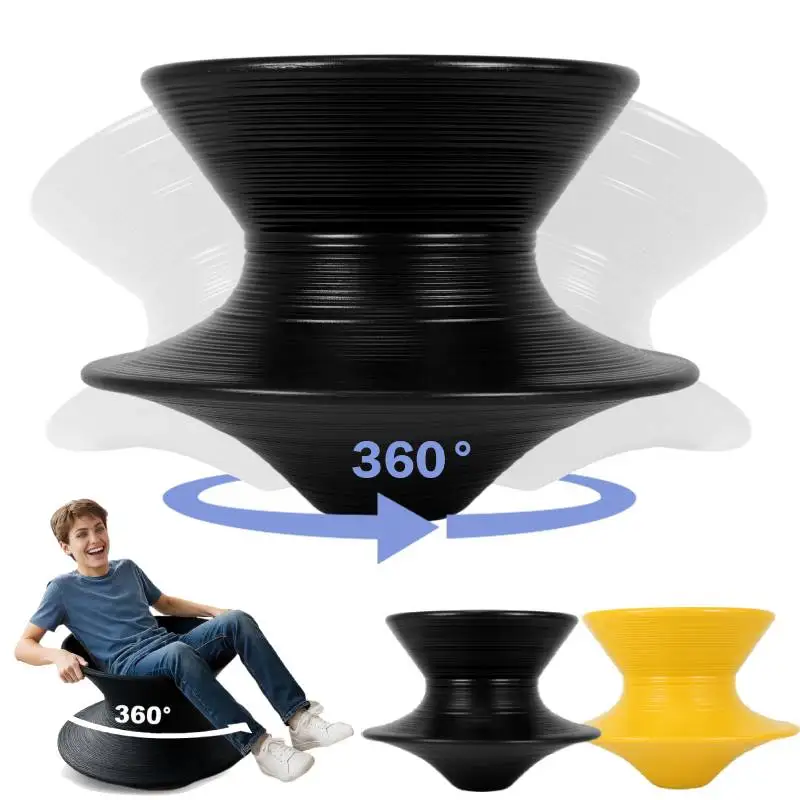 Gyro Spun Chair 360° Rotating Gyroscope Seat Swivel Chair Spinning Sensory Seat for Outdoor Backyard Playground Or Mall Play