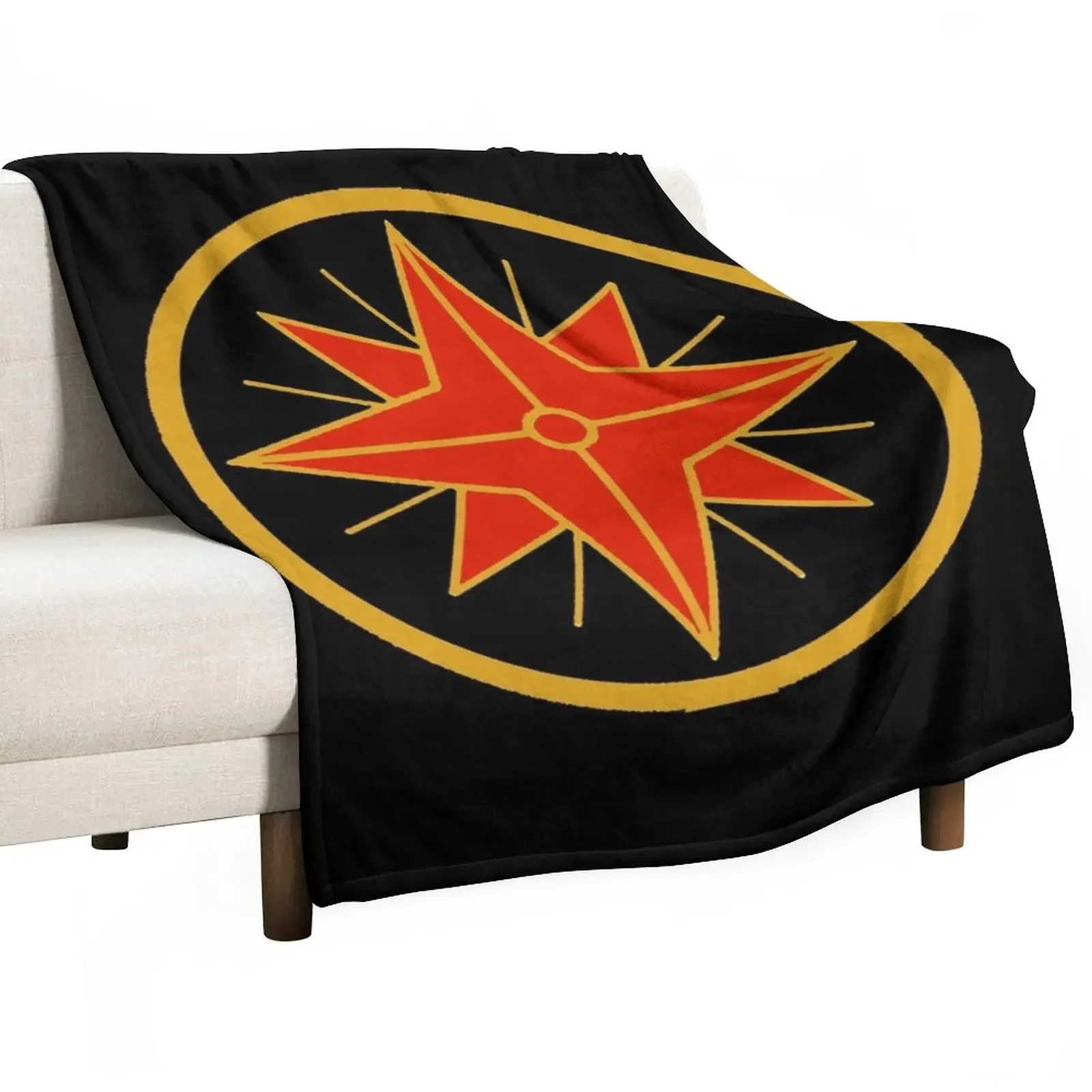 

Red & Gold Fanorian Star Throw Blanket Personalized Gift Stuffeds Blankets