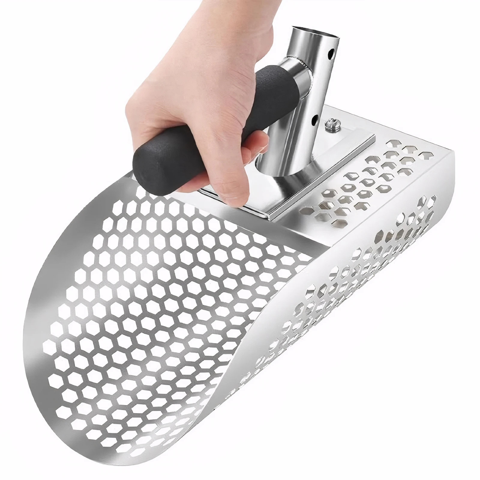 2 In 1 Stainless Steel Sand Scoop Multi-Function Metal Detector Scoop ...