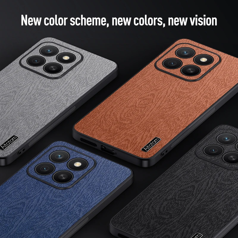 Luxury Wood Pattern Tree Texture Shockproof Case - Light & Thin Design