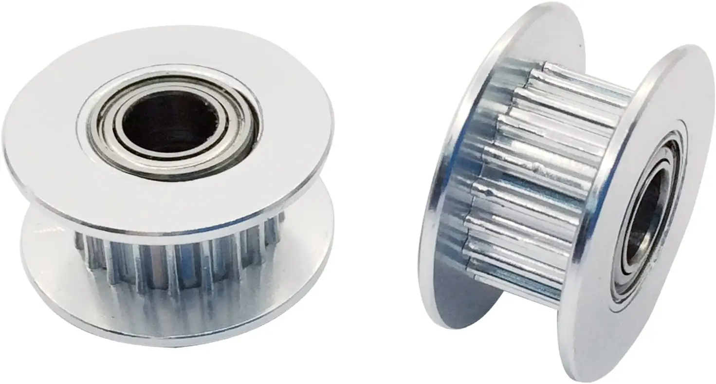 5Pcs 2Gt Puleggia Per Cinghia Dentata Folle 16 Denti Foro 3Mm Con Doppio Cuscinetto A Sfere Per Cinghia Dentata Gt2 Larghezza 6Mm
