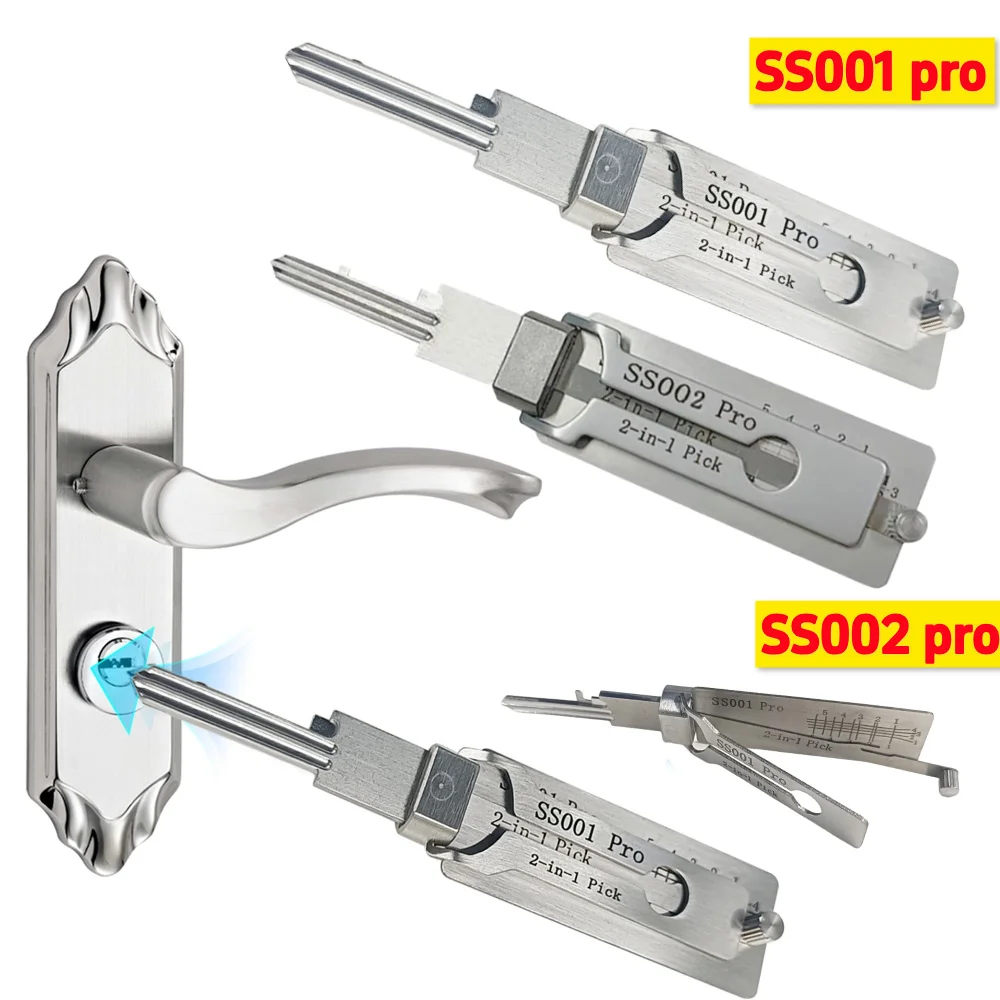 1pcs SS001 pro SS002 pro 키 디코더 스테인레스 스틸 정밀 도구 O-..
