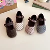 New Spring Autumn Girls Leather Shoes Fashion Dot Polka Printed Children's Flats Causal Soft Bottom Kids Princess Ballet Shoes 1