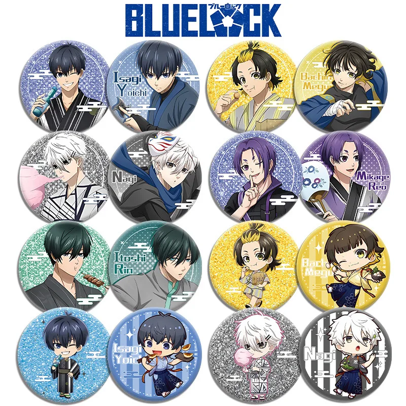 Anime Fan Souvenir: Blue Lock 58mm Double-Sided Acrylic Badge – New Design Collectible Gift