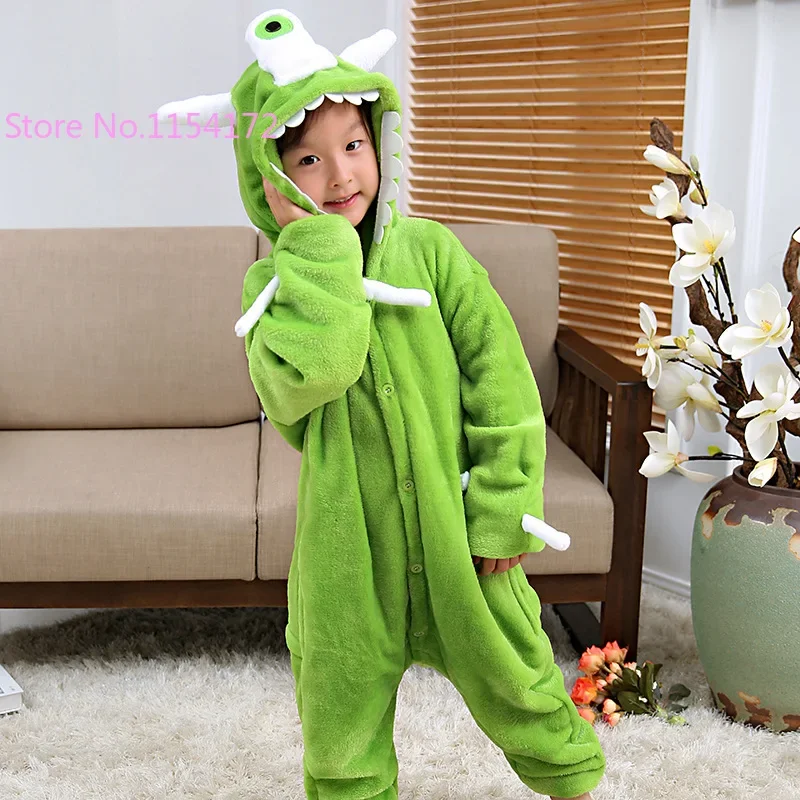 Children Onesies Alien Kigurumi For Kids Pajamas Girls Boys Animal Pijamas Cartoon Bodysuit Birthday Cosplay Costume