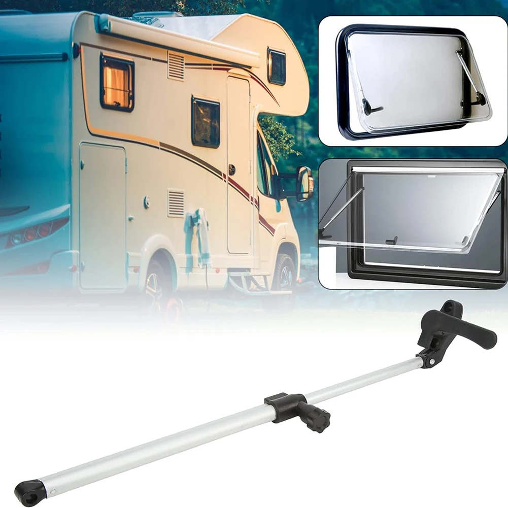 1 쌍의 캐러밴 창 지지대 RV 창 지지대 310-435mm 캐러밴 요트 액세서리용 텔레스코픽 RV 창 리프트 스트럿