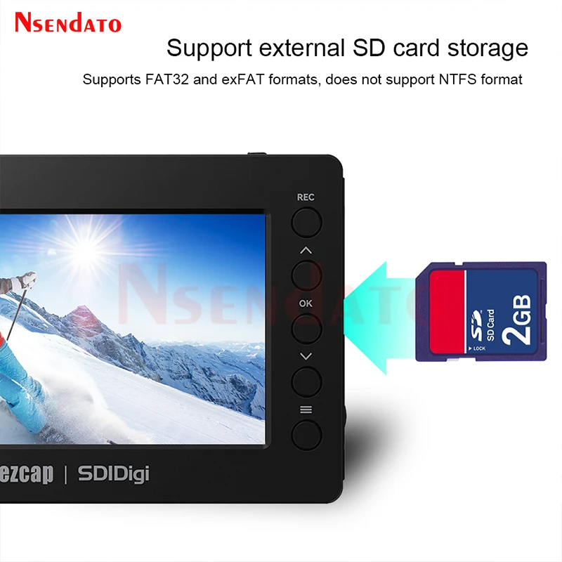 Ezcap279 HDMI SDI Video Recorder Capture to Micro SD Card Box 1080P 60fps HDMI SDI Game Video Capture For Live Broadcast Stream