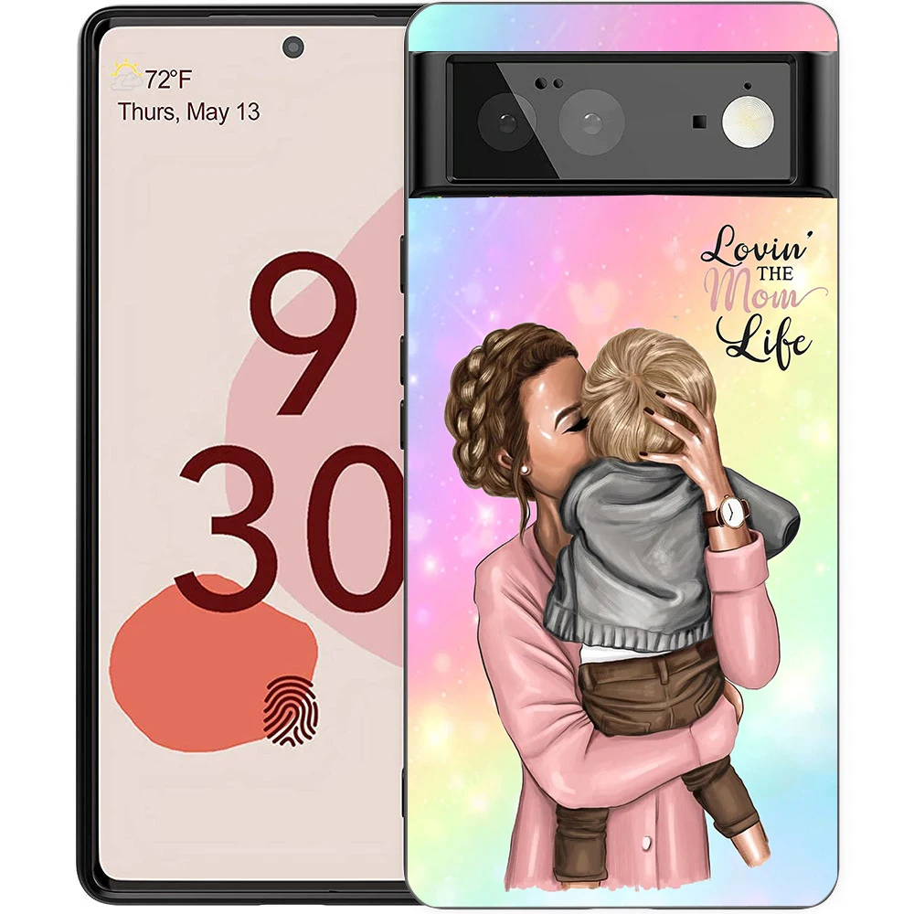 Super Mom Shockproof Silicone Baby Phone Case Cover