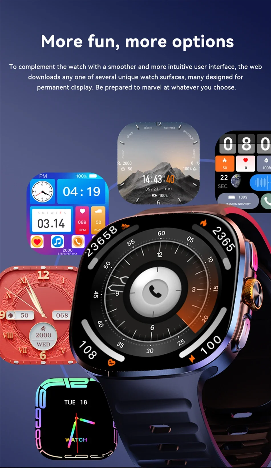 5G/4G Full Network GPS Smart Watch 2.40 inch Big HD Screen Video Call WIFI 8GB+128GB RAM 2100mAh Google Play Sim Card Smartwatch