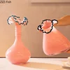 Creative Lace Glass Vase Desk Decoration Hydroponics Flowers Pots Decorative Flower Arrangement Modern Home Decor Floral Vases 4