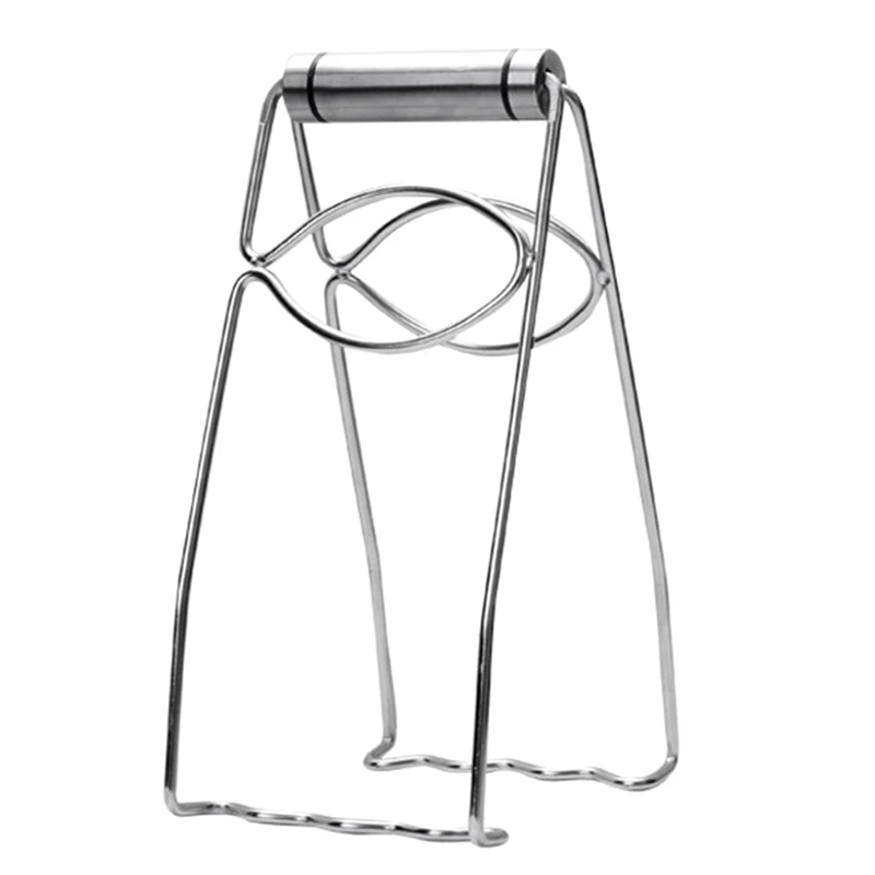 

1 Piece Folding Hot Dish Plate Clip Silver 304 Stainless Steel Hot Plate Gripper Clips Holder Bowls Clamp Holder For Kitchen