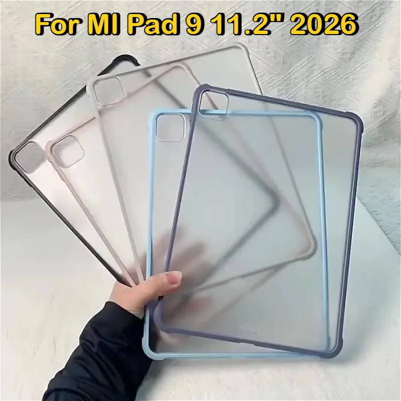 Matte Clear Shockproof Tablet Case - Durable Hard PC Cover