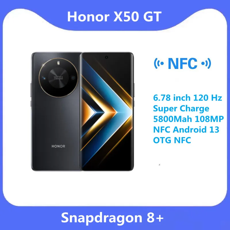 Original Official Honor X50 GT 5G Cell Phone Snapdragon8+