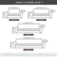 1pc PU Leather Sofa Slipcover Thick Sofa Cover for Living Room  Bedroom Office Home Decor  1/2/3/4 Seater Sofa Cover 가죽 소파 커버 2
