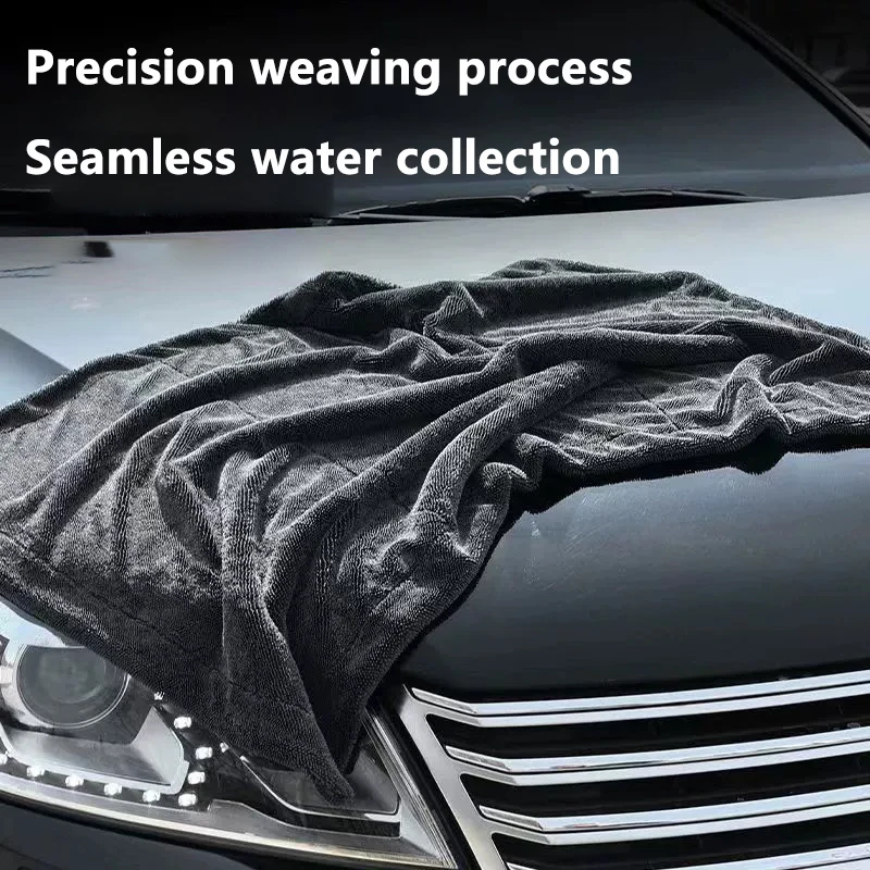 1 Piece Ultra Thick Ultra Fine Fiber Car Cleaning Cloth Non Shedding Towel for Car Care Washing And Polishing
