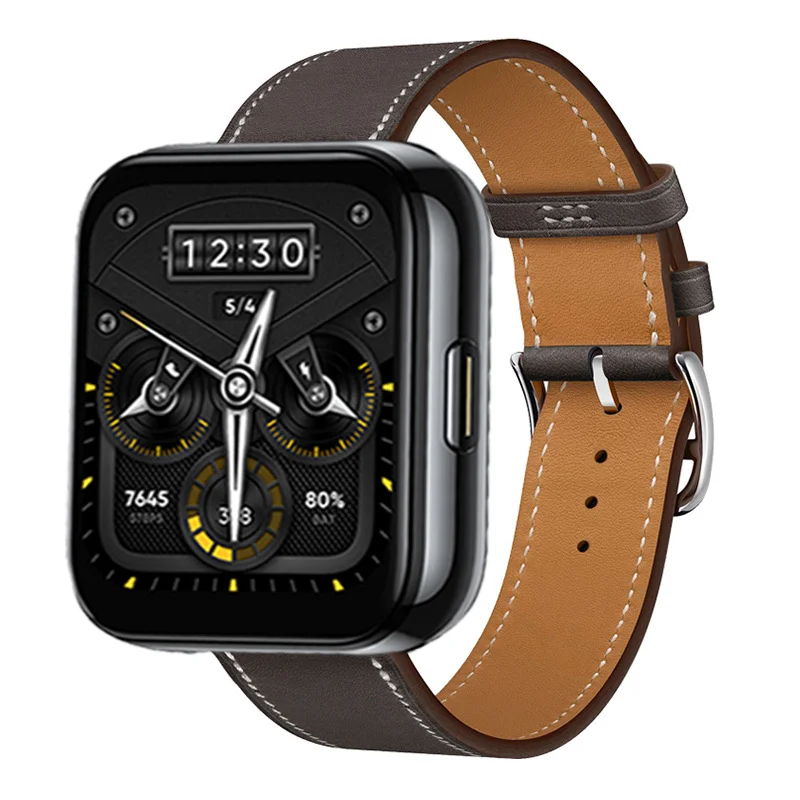 Premium Leather Strap for Smartwatch - Elegant Replacement Wristband Bracelet