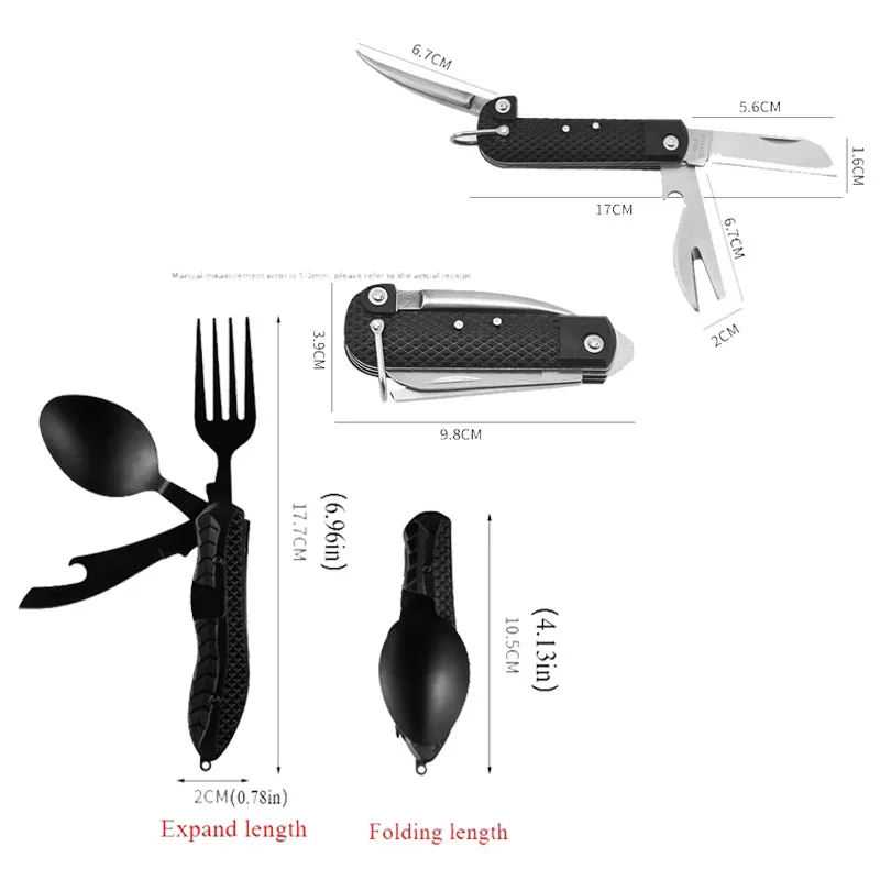 Foldable Camping Cutlery Set 2