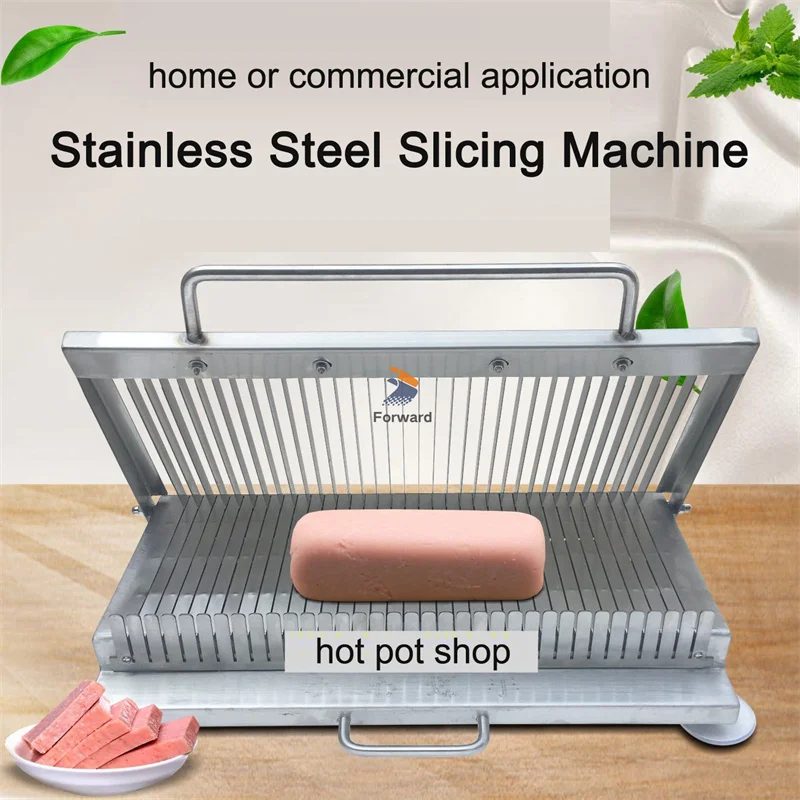 MultiFunction Slicer Steel Fruit Ham Kitchen 8mm/11mm/15mm Meat Slicer