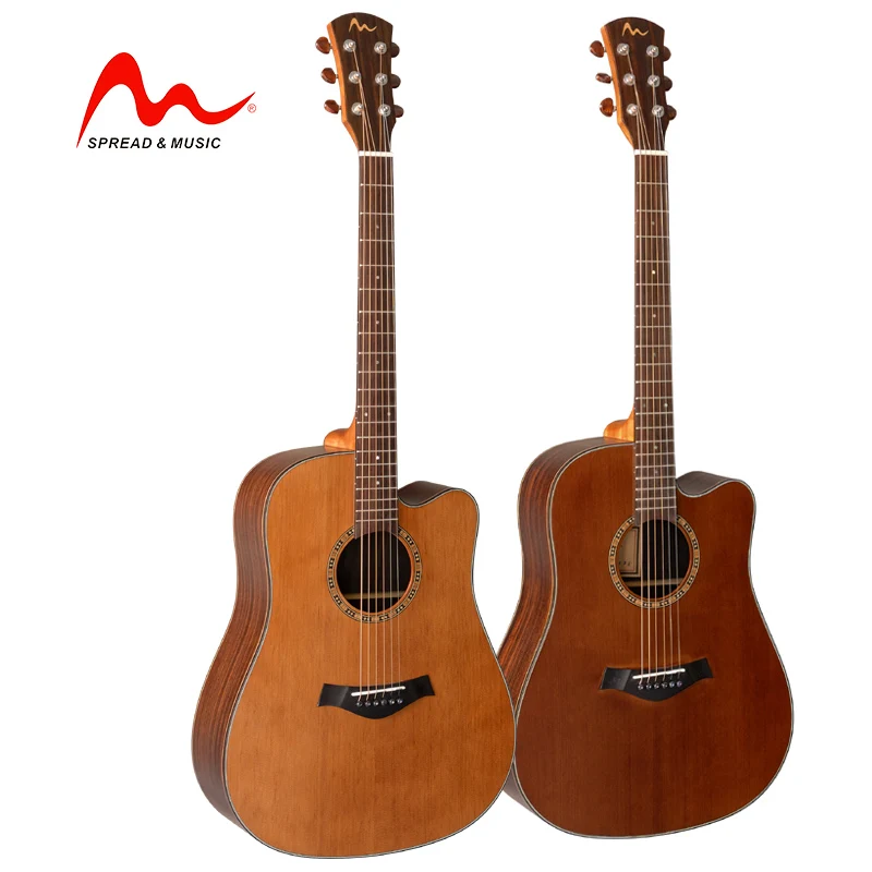 

Newest guitar high end solid top cedar rosewood 41 inch guitar SW-18RDC