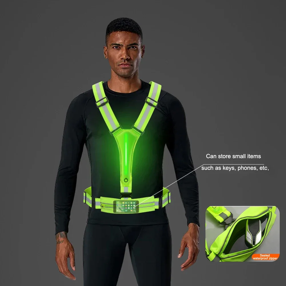 Reflective Safety Vest with Straps for Adults Children