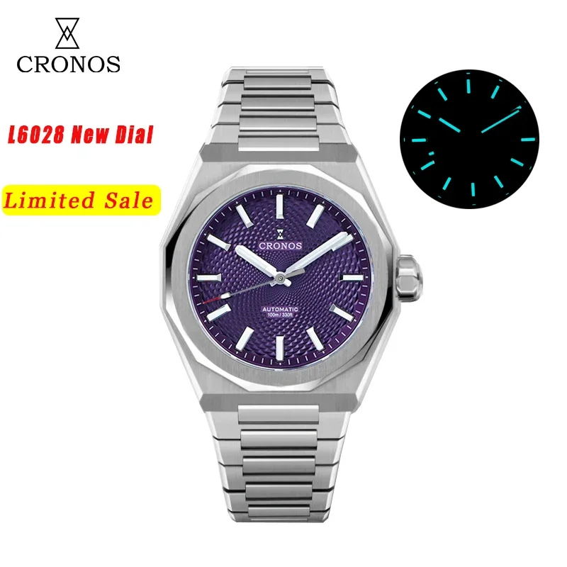 Cronos L6028 V3 Rhombus / Perlage Dial Limited 39mm PT5000/90S5