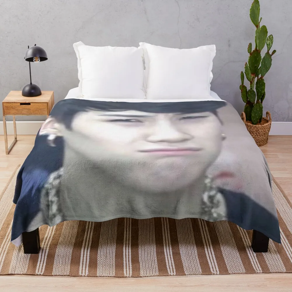 

yoongi confused meme Throw Blanket Stuffed Blankets Weighted Blanket Heavy Blanket Furry Blanket