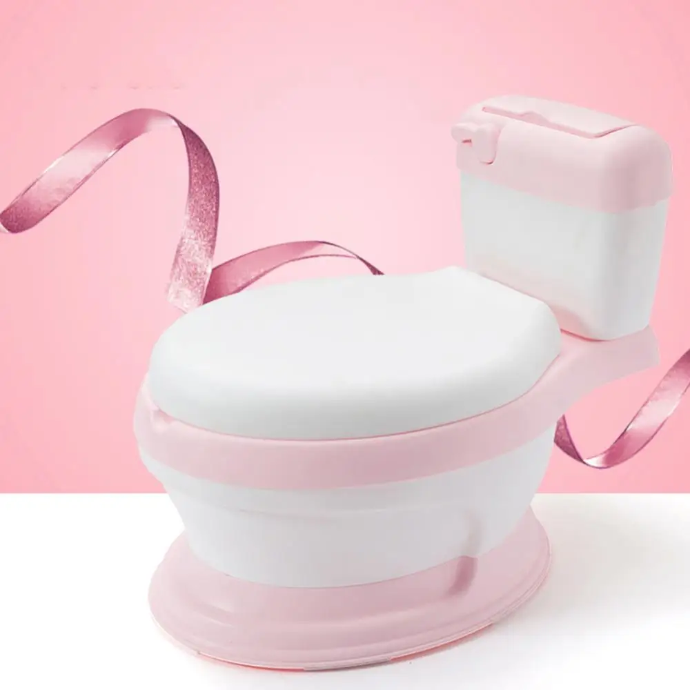 Soft 3 in 1 Cushion Kids Children Toilet Seat Stand Potty Training Stand Potty Toilet Training Seat Step Stool with Splash Guard 2
