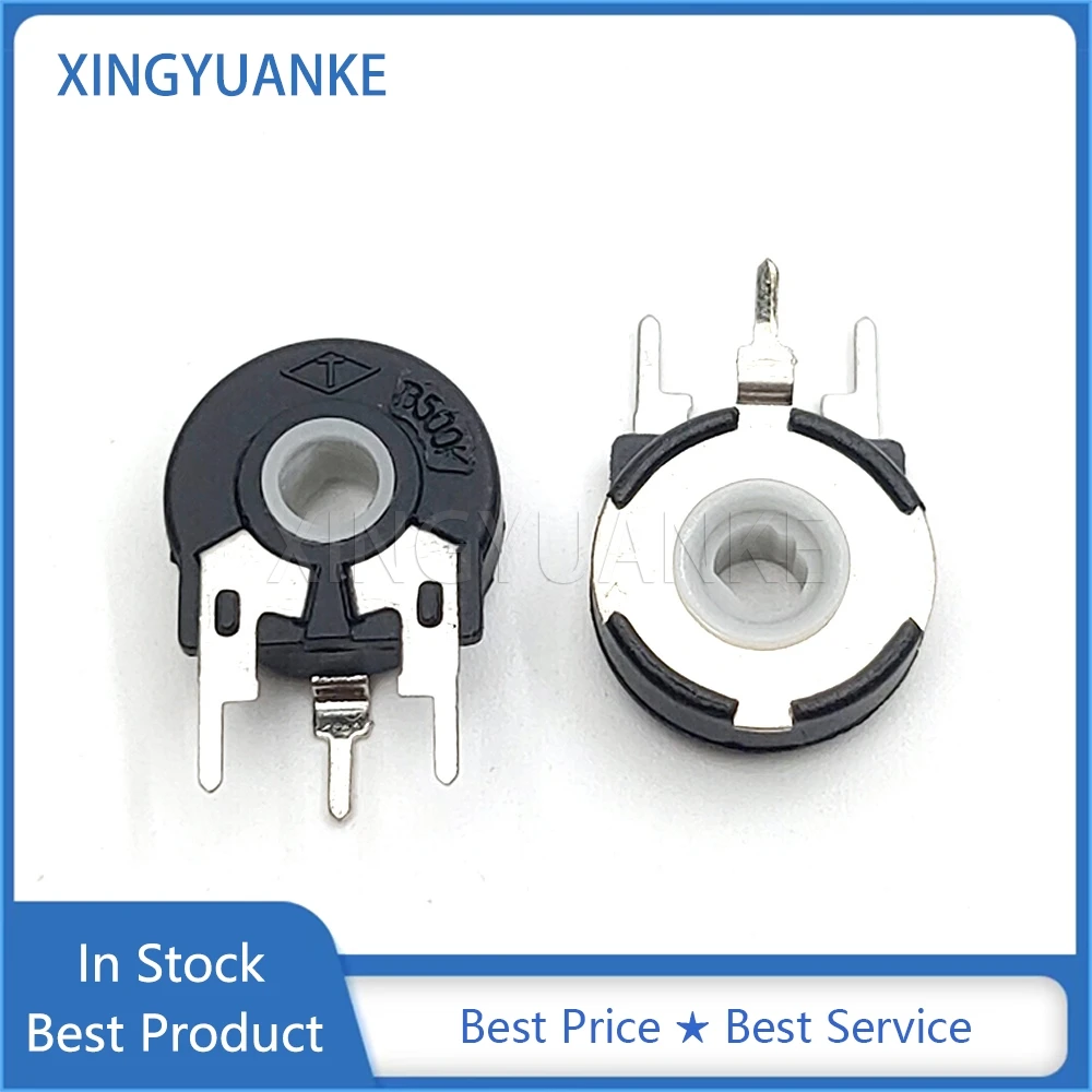 Potentiometer Kit Adjustable Resistor PT15 B1K B2K B5K B10K B20K B47K B50K B100K B500K B1M Vertical Oval Hole Trimmer 10PCS