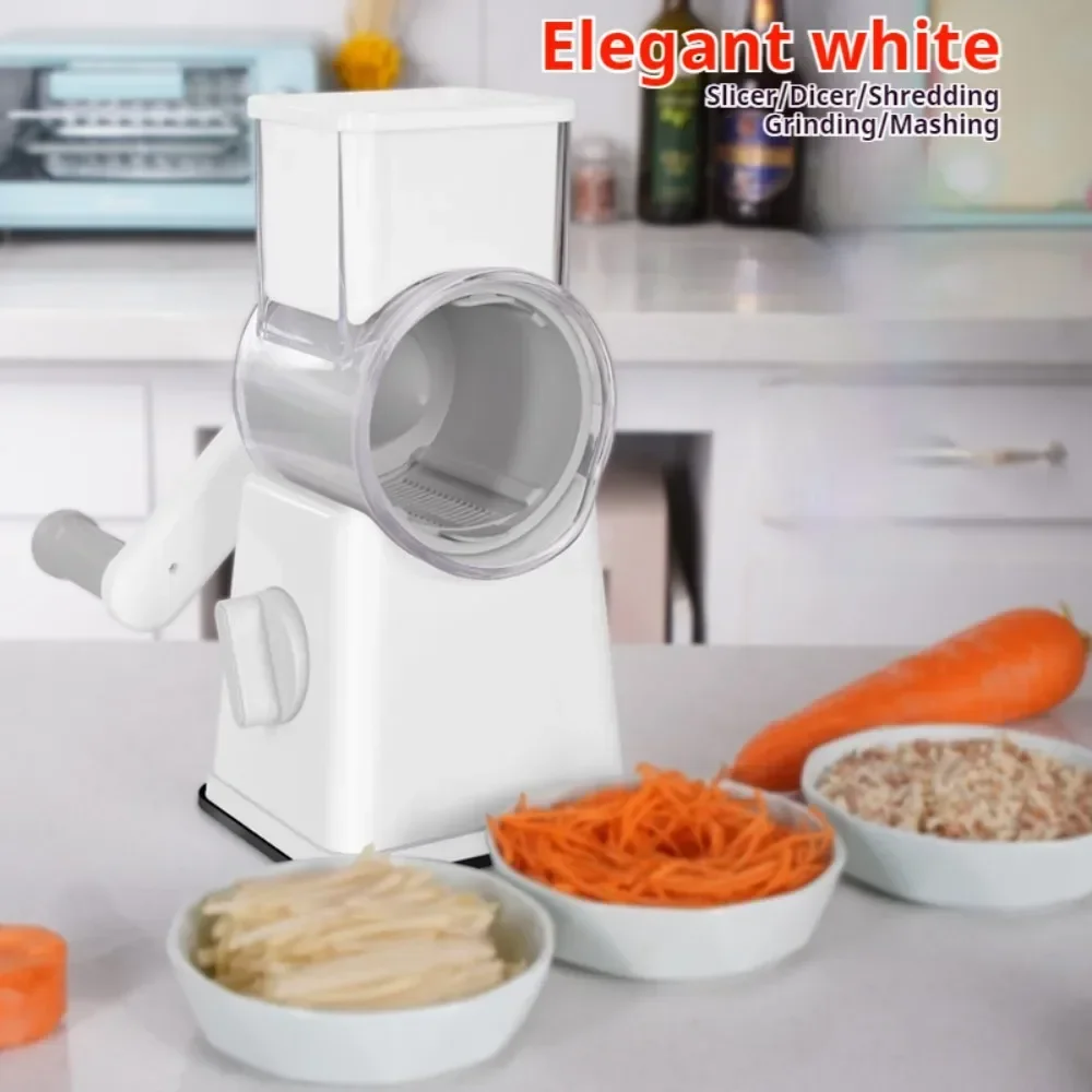 Premium Multi-Purpose Vegetable Chopper-Slices, grinds, chops and julienne fruits without much effort-Includes container,
