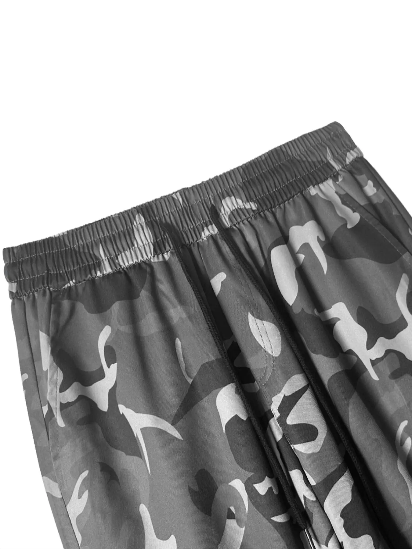 Neue Camo-Hose für Herren, modische Outdoor-Hose mit weitem Bein, große Taschen, dekorative gewebte Schlaghose, geeignet für junge Freizeitkleidung – Detail 11