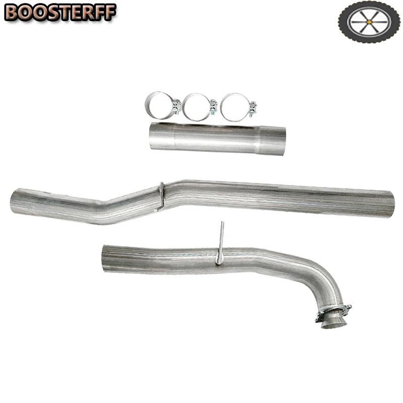 SS409 Diesel Exhaust 4" Pipe For Chevy Silverado GMC 17-19 6.6L Duramax Diesel