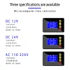 DC 12V 24V AC 110V-220V Microcomputer Time Controller Programmable Digital Timer Delay Switch Relay Module LCD Timing Relay 6