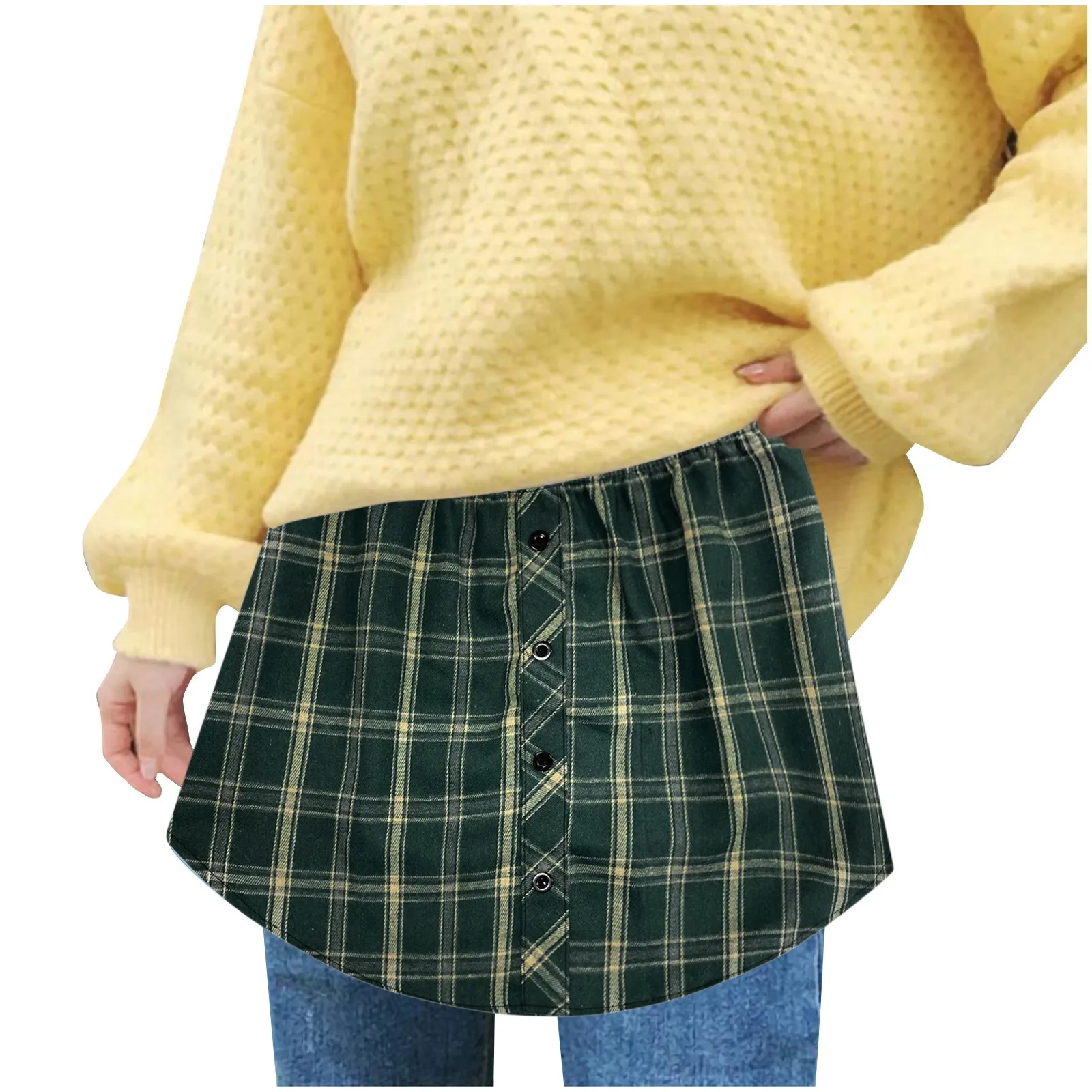 

Fashion Women Versatile Shirt Sweater Skirt Overlay Bottom Half And Womens Mini Big Size Korean Fashion Streetwear