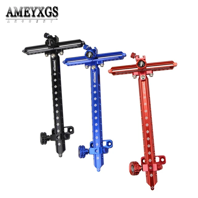 Viseur de tir à l'arc en alliage d'aluminium CNC, rouge, bleu, noir,  ajustement pour compétition, chasse, tir, recurve, 9 - AliExpress