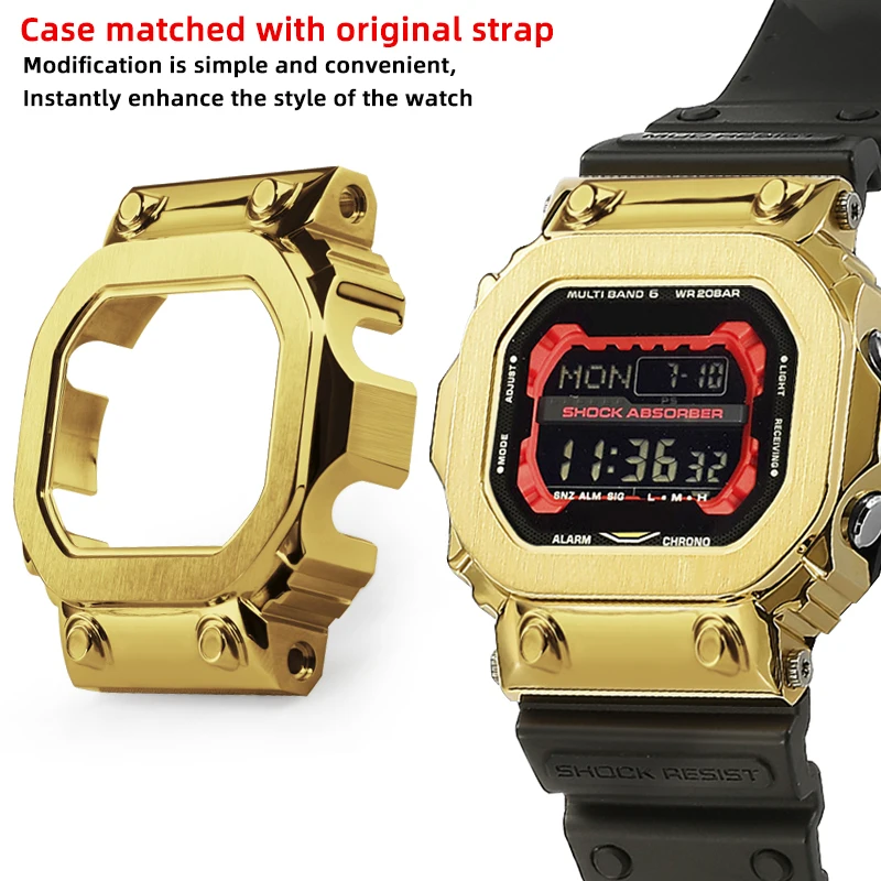 Gx56 Mod Kit Stainless Steel Watch Band Cover for GWX-56 GX56BB