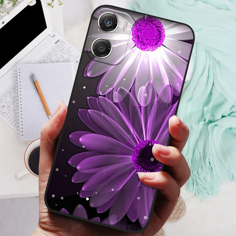 Cute Cat and Butterfly Printed Soft Phone Case - Stylish Back Cover Design