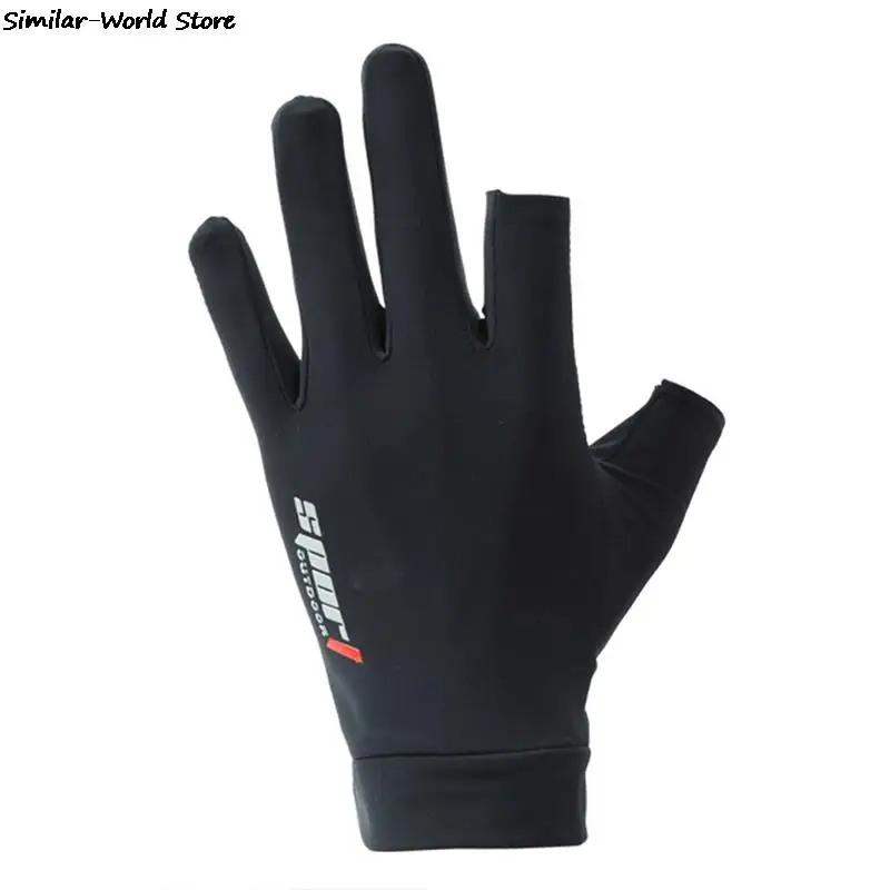 Gants UV Demi-doigts Pour Femme BBASILIYSD - Soie Glacée, Protection Solaire, Taille Unique ~22cm - Conduite, Cyclisme, Activités Extérieures