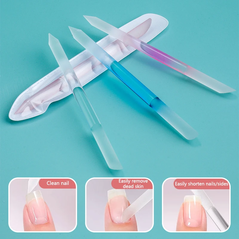 Nail Care Kit Manicure Tools Manicure Pedicure Kit Manicure Set Nail Art Pusher Manicure Pedicure Tools Cuticle Pusher Nail Manicure Sticks Glass Cuticle Pusher Cuticle Remover Tool Double Sided Trimmer Manicure Stick