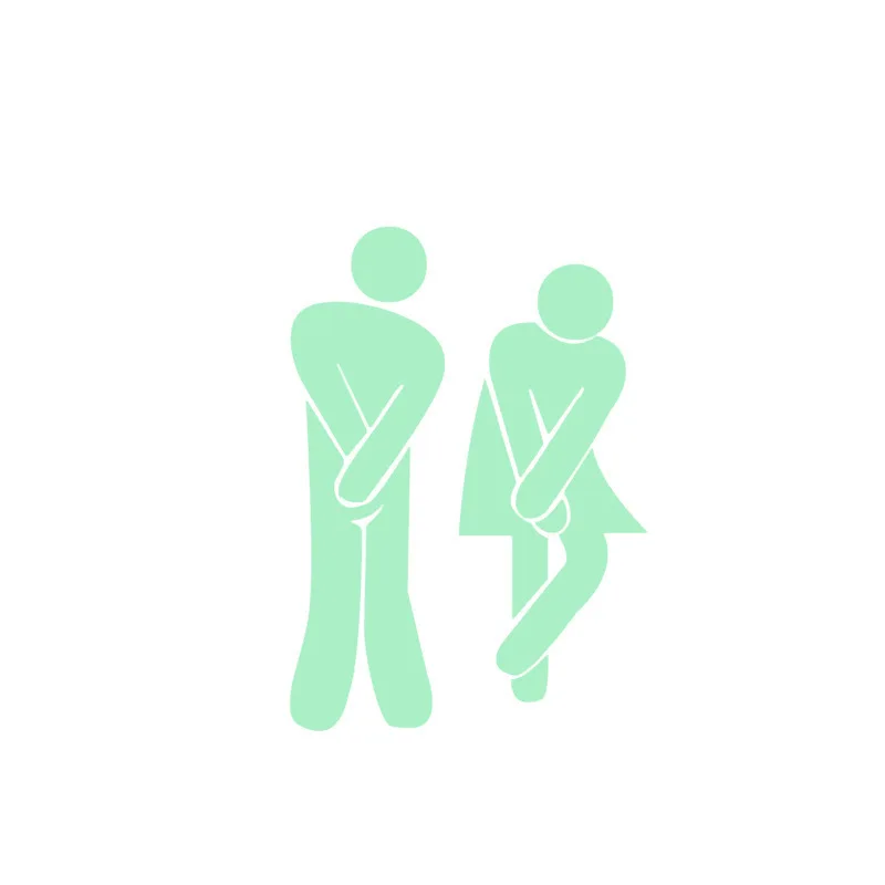 Funny Luminous WC Wall Toilet Sticker Waterproof Door Sign Glow in the Dark Fluorescent Poster Stickers Bathroom Toilet Stickers