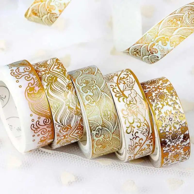 Cute Washi Tape Kawaii Gilding Creative Masking Tape Decorative For Sticker Scrapbooking DIY Photo Album adhesive tape washi tape adhesive tapes masking tape decorative tape decoration tape