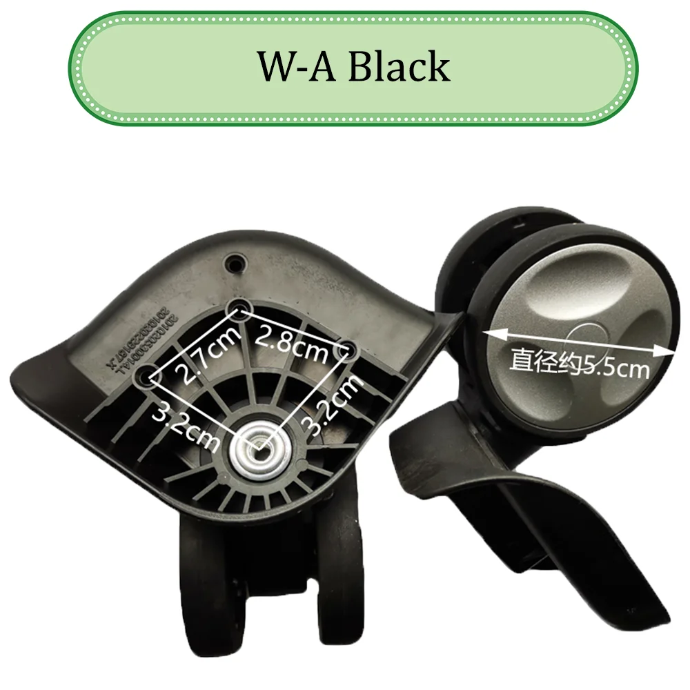 For Hongying W-A Universal Wheel Trolley Case Wheel Replacement Luggage Pulley Sliding Casters Slient Wear-resistant Repair