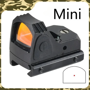 Mini Glock Gun Red Dot Sight Tactical Hunting Rifle Reflex Sight for Airsoft Holographic Shooting AR15 M4 Optics Scope 20mm 1